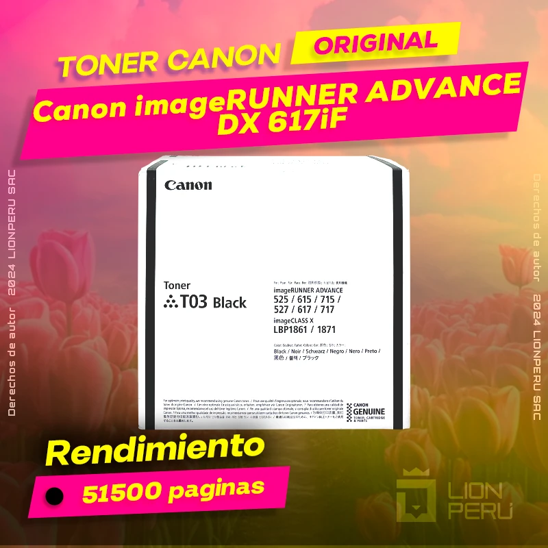 Toner Canon DX 617iF imageRUNNER ADVANCE Cartucho Original