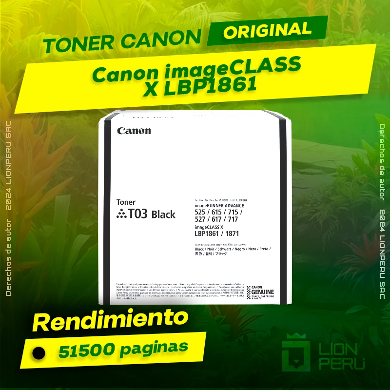 Toner Canon X LBP1861 imageCLASS Cartucho Original