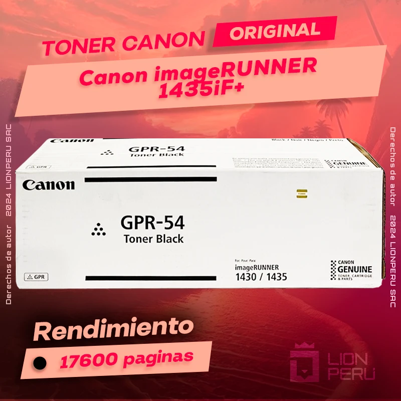 Toner Canon 1435iF+ imageRUNNER Cartucho Original