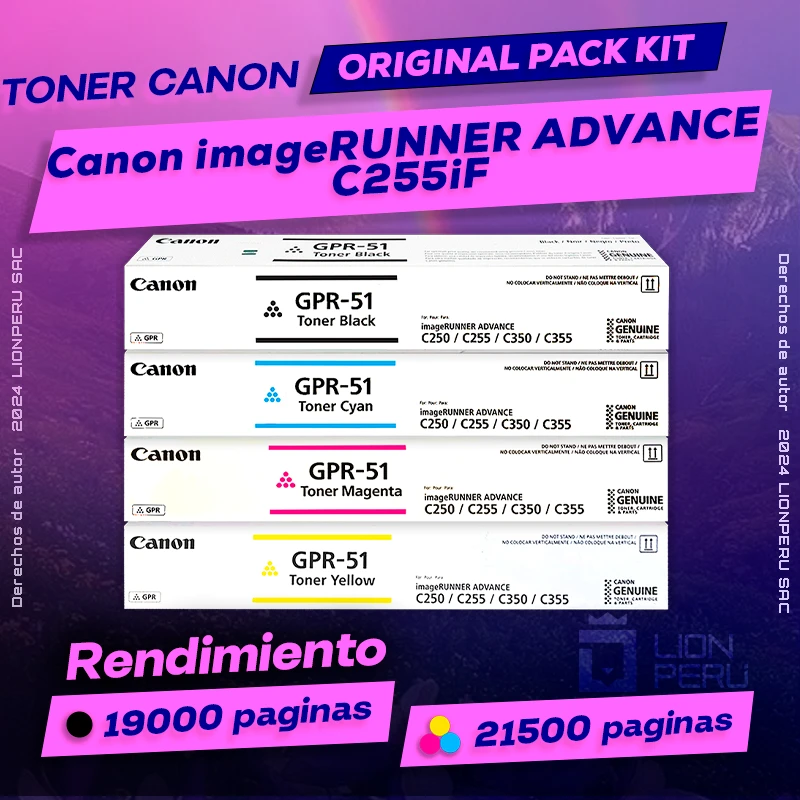 Toner Canon C255iF imageRUNNER ADVANCE Cartucho Original