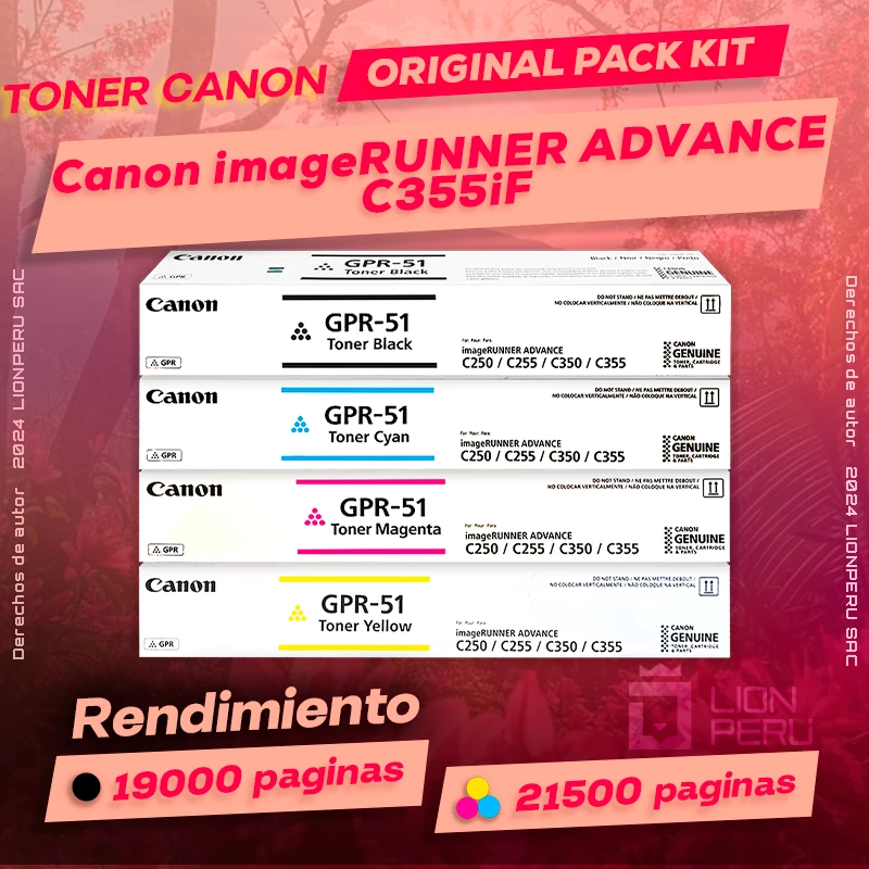 Toner Canon C355iF imageRUNNER ADVANCE Cartucho Original