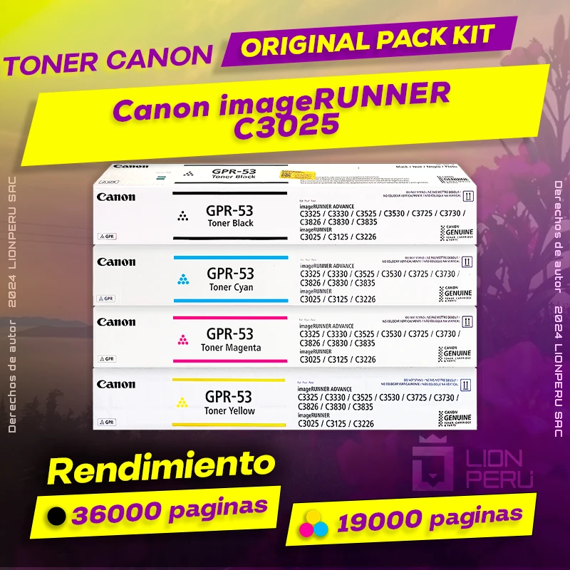 Toner Canon C3025 imageRUNNER Cartucho Original