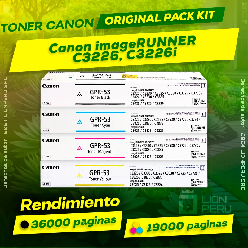 Toner Canon C3226, C3226i imageRUNNER Cartucho Original