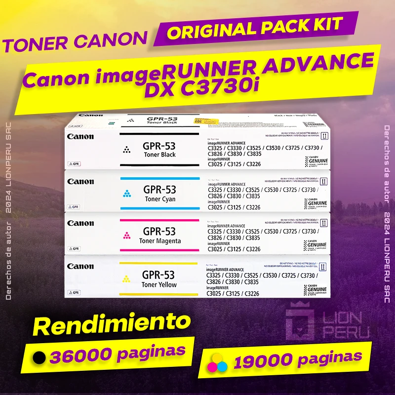 Toner Canon DX C3730i imageRUNNER Cartucho Original