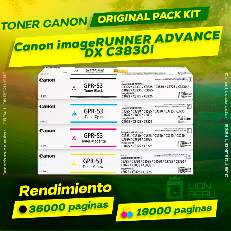 Toner Canon DX C3830i imageRUNNER Cartucho Original