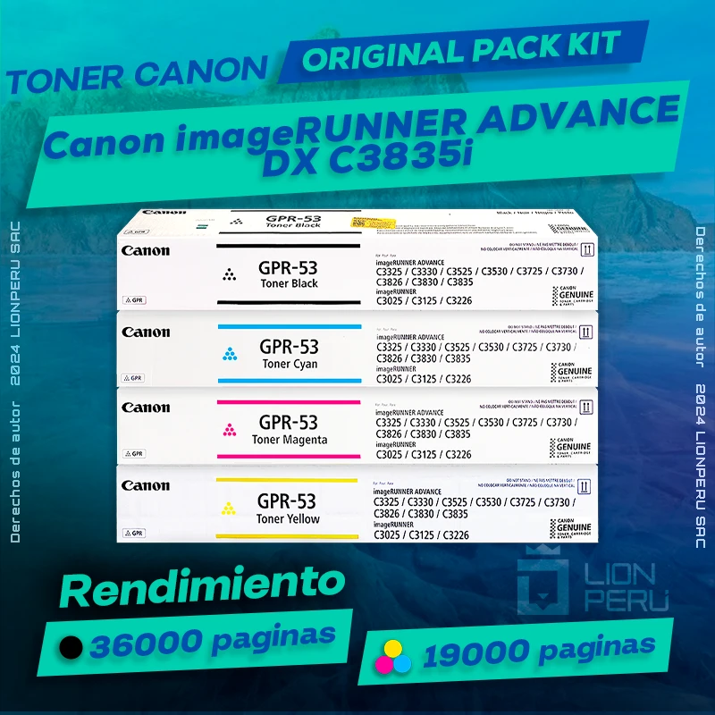 Toner Canon DX C3835i imageRUNNER Cartucho Original
