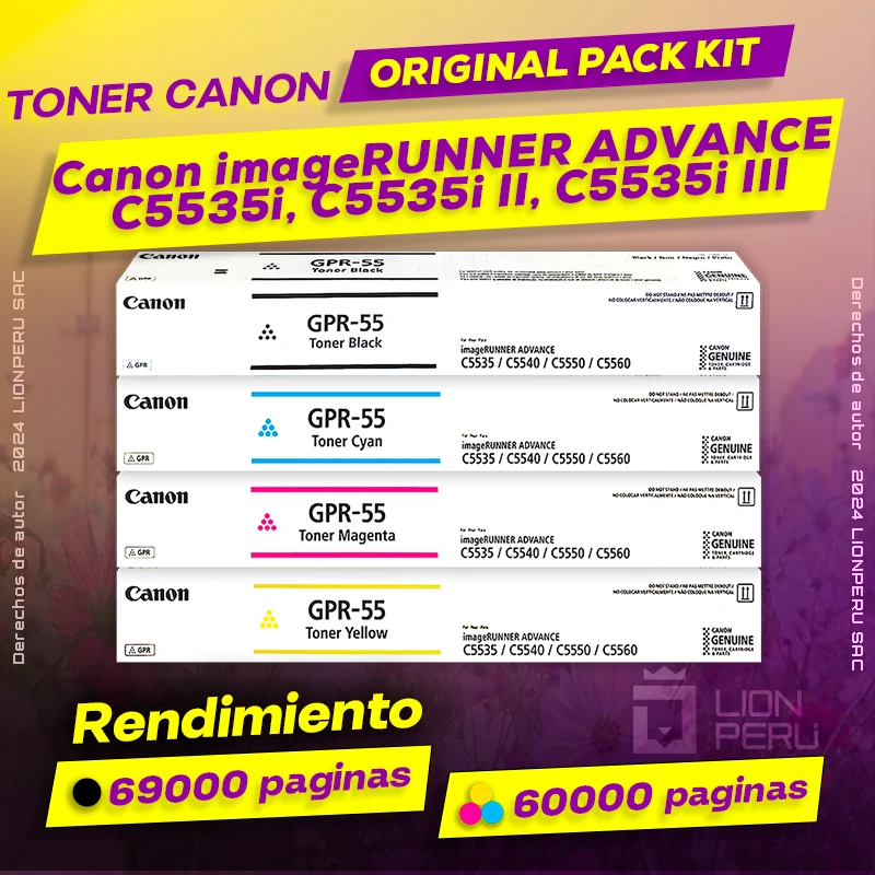 Toner Canon C5535i, C5535i II, C5535i III imageRUNNER Original