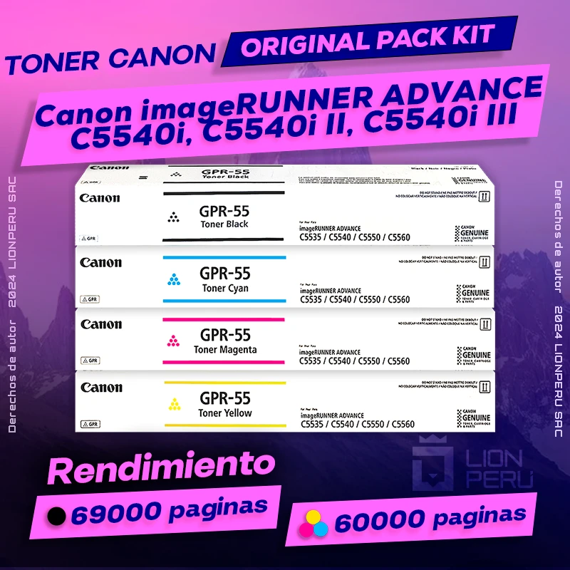 Toner Canon C5540i, C5540i II, C5540i III imageRUNNER Original