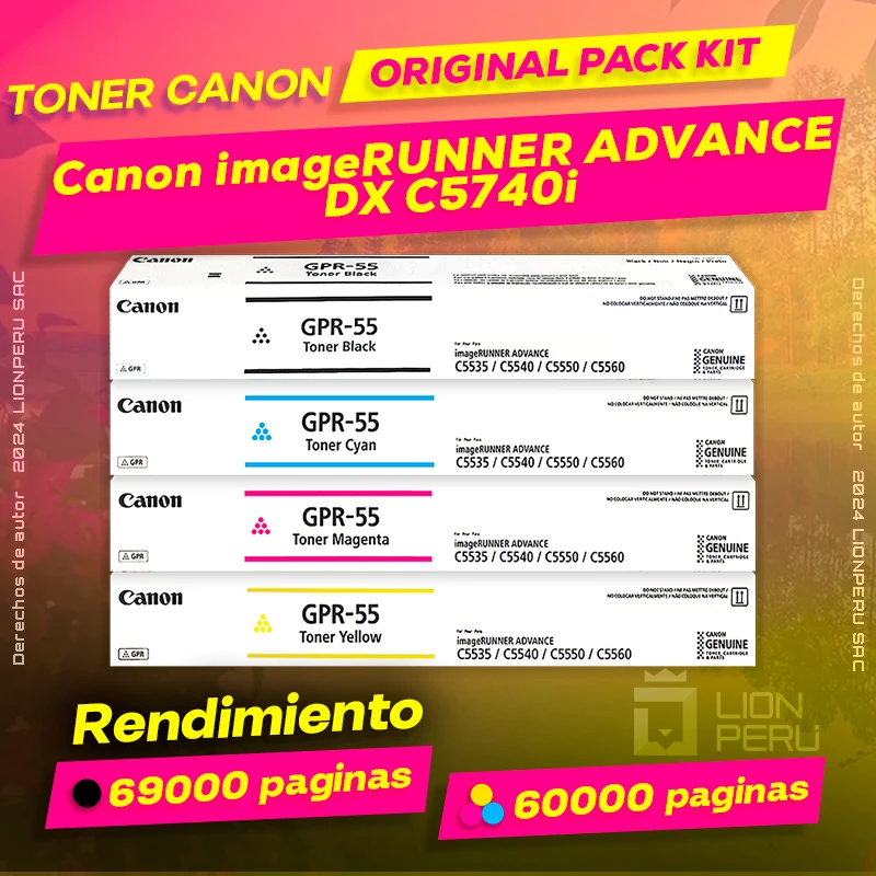 Toner Canon DX C5740i imageRUNNER ADVANCE Cartucho Original
