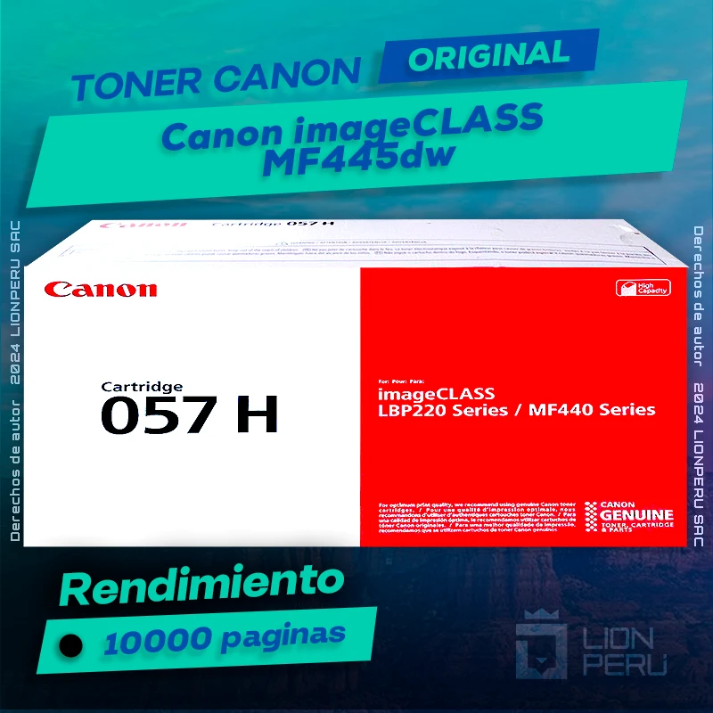 Toner Canon MF445dw imageCLASS Cartucho Original