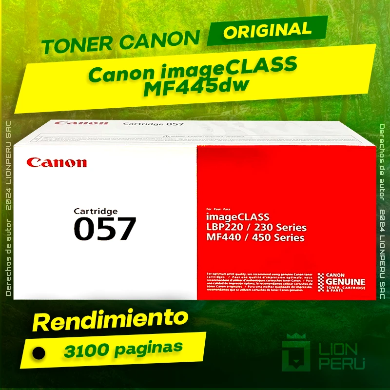 Toner Canon MF445dw imageCLASS Cartucho Original