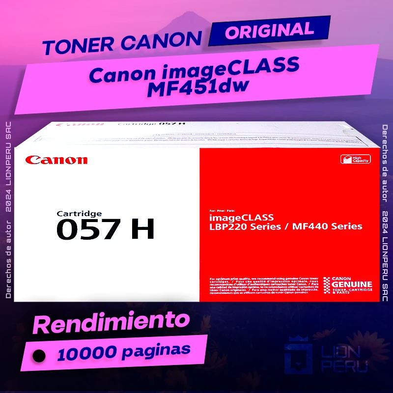 Toner Canon MF451dw imageCLASS Cartucho Original