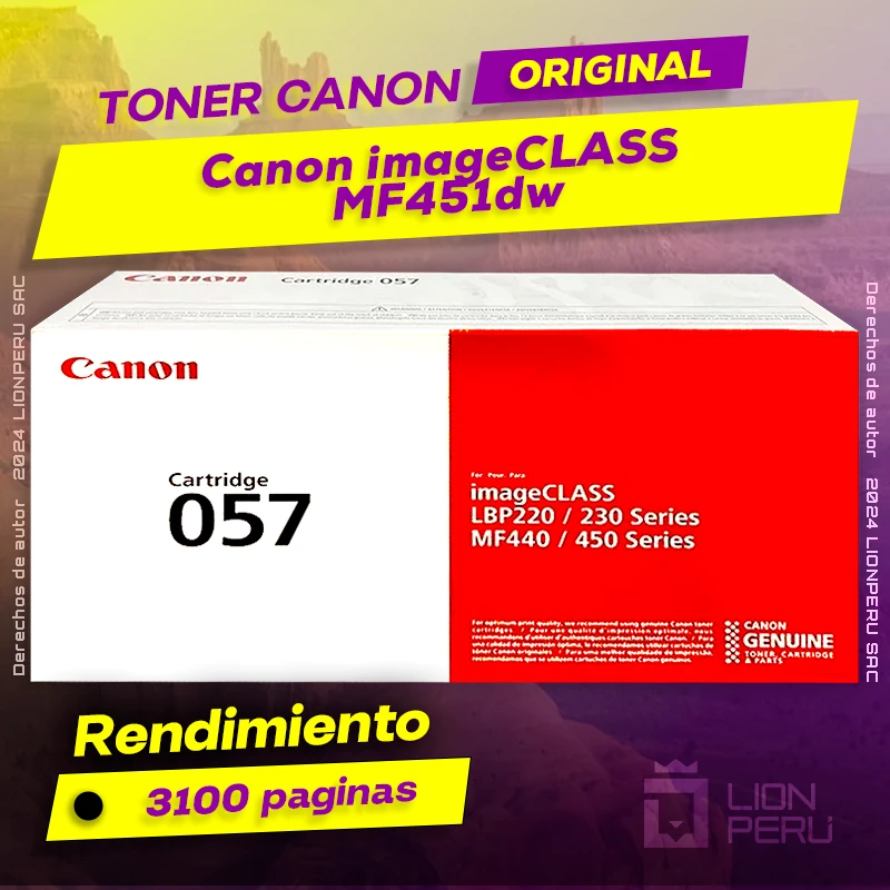 Toner Canon MF451dw imageCLASS Cartucho Original