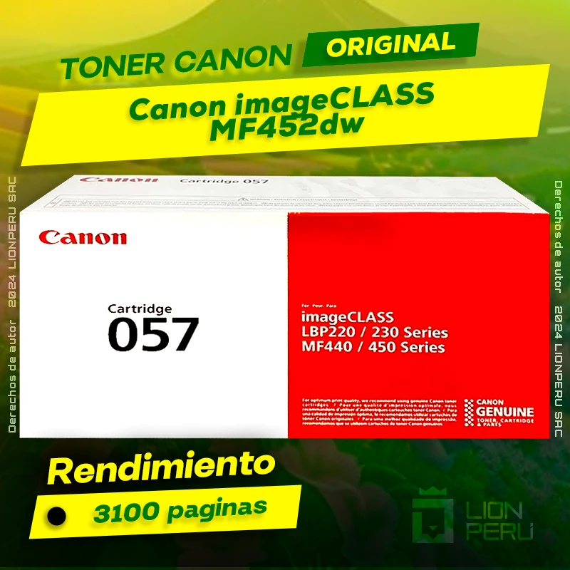 Toner Canon MF452dw imageCLASS Cartucho Original