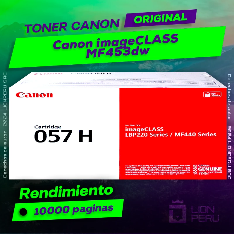 Toner Canon MF453dw imageCLASS Cartucho Original
