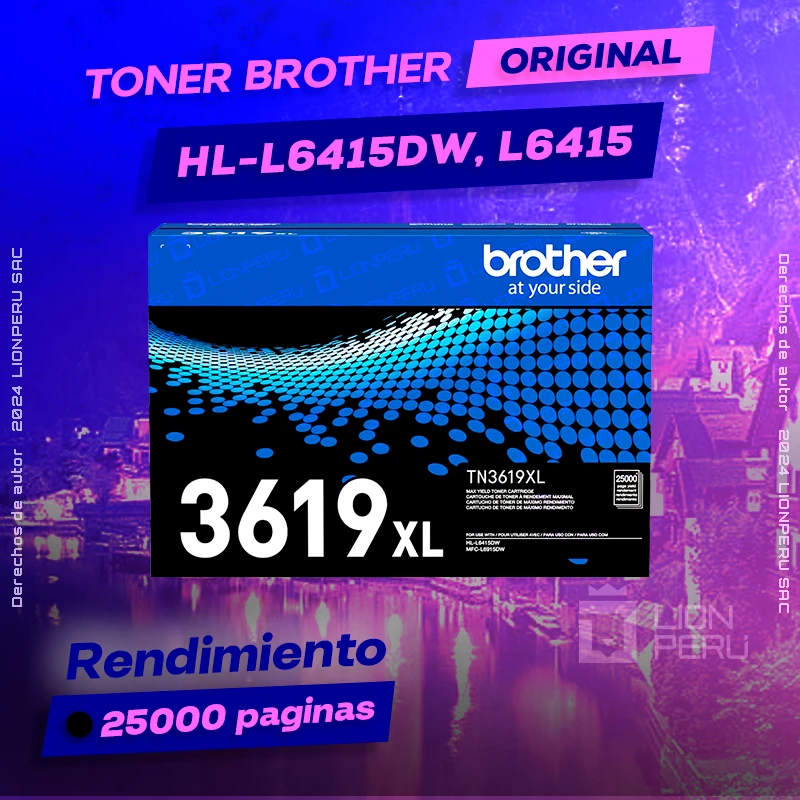 Toner Brother HL-L6415DW, L6415 Cartucho Original negro, ofrece un rendimiento de Calidad a un super Precio, ingresa y consigue el tuyo… ¡¡YA!!