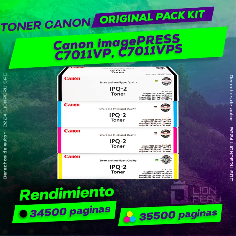 Toner Canon C7011VP, C7011VPS imagePRESS Cartucho Original