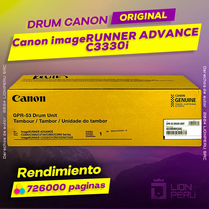 Drum Canon C3330i imageRUNNER ADVANCE Cartucho Original