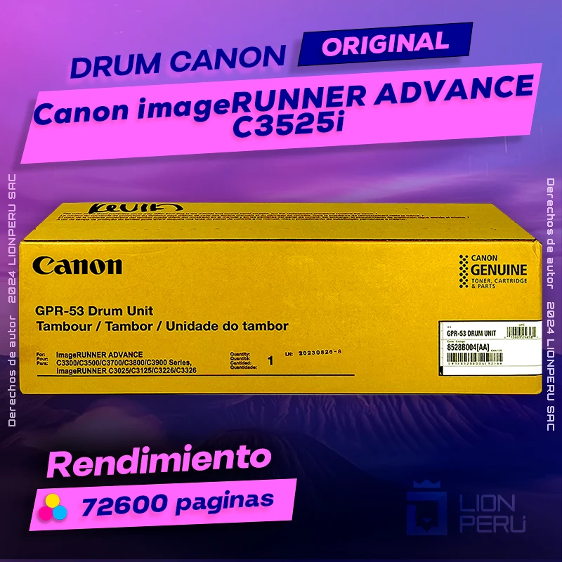 Drum Canon C3525i imageRUNNER ADVANCE Cartucho Original