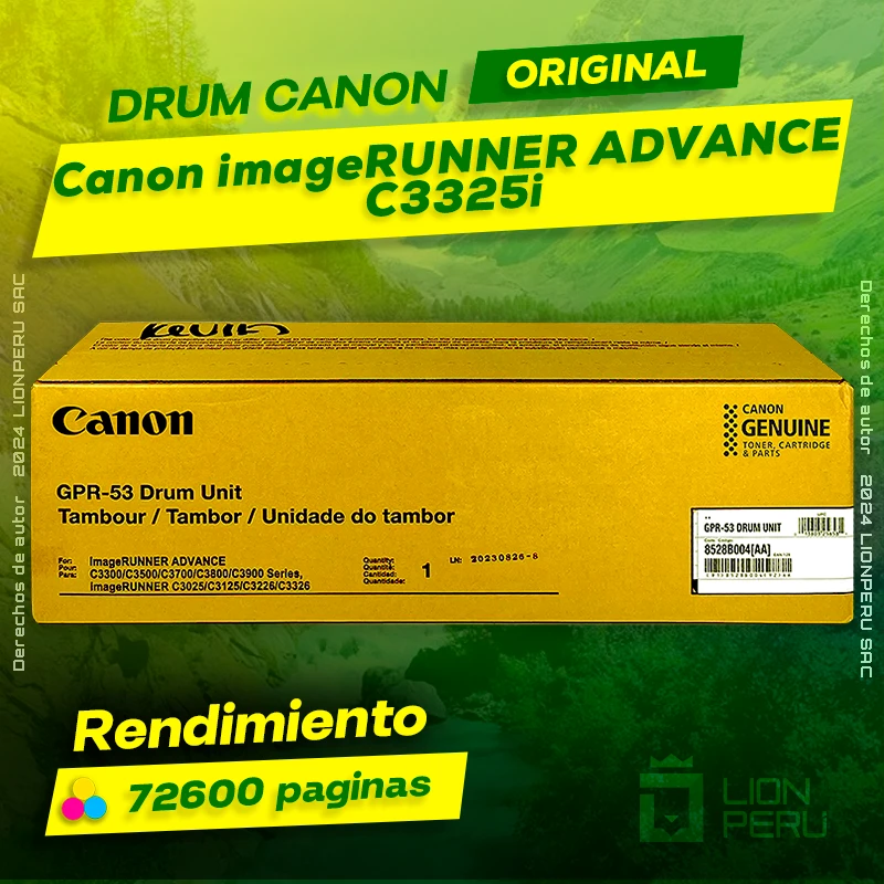 Drum Canon C3325i imageRUNNER ADVANCE Cartucho Original