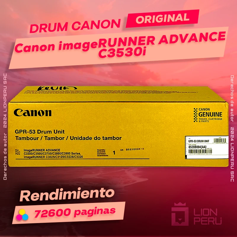 Drum Canon C3530i imageRUNNER Cartucho Original