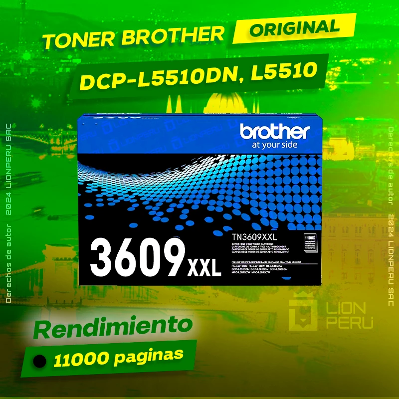 Toner Brother DCP-L5510DN, L5510 Cartucho Original negro, ofrece un rendimiento de Calidad a un super Precio, ingresa y consigue el tuyo… ¡¡YA!!