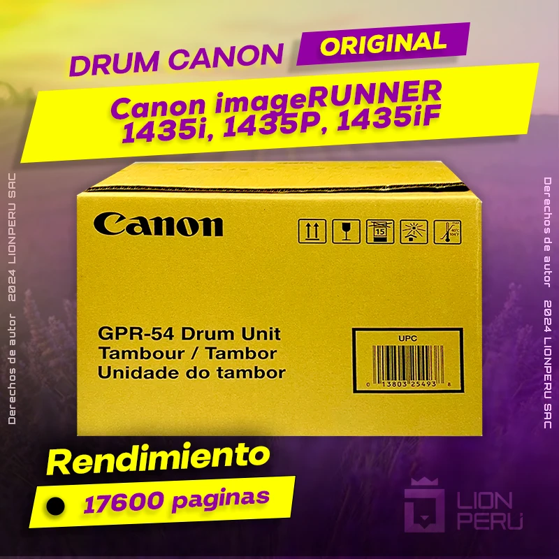 Drum Canon 1435i, 1435P, 1435iF imageRUNNER Cartucho Original