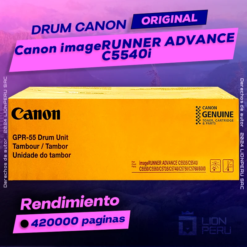 Drum Canon C5540i imageRUNNER ADVANCE Cartucho Original