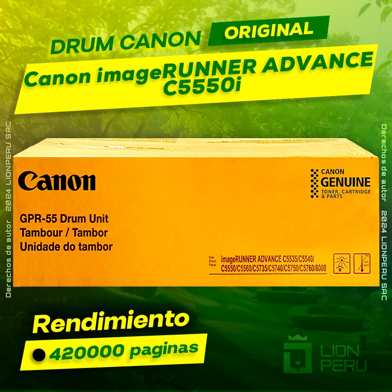 Drum Canon C5550i imageRUNNER ADVANCE Cartucho Original