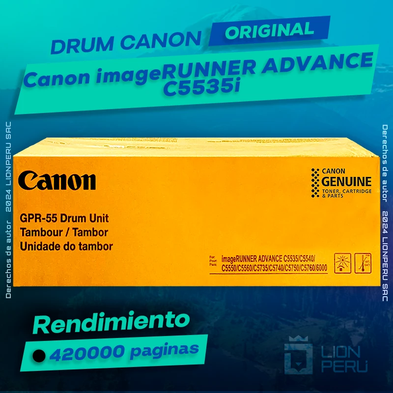 Drum Canon C5535i imageRUNNER ADVANCE Cartucho Original