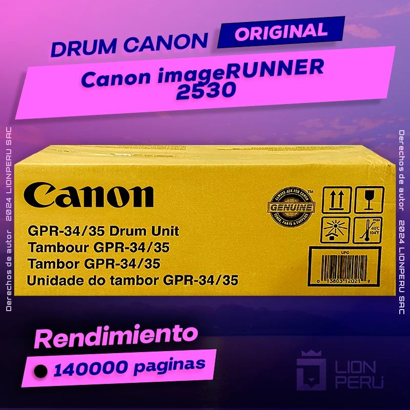 Drum Canon 2530 imageRUNNER Cartucho Original