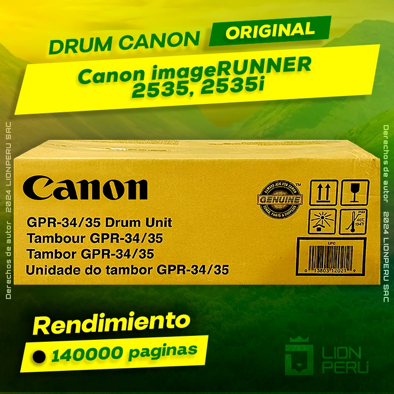 Drum Canon 2535, 2535i imageRUNNER Cartucho Original