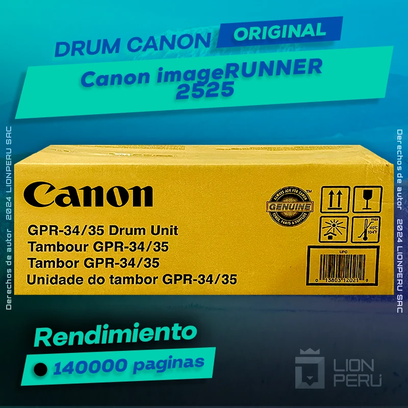 Drum Canon 2525 imageRUNNER Cartucho Original