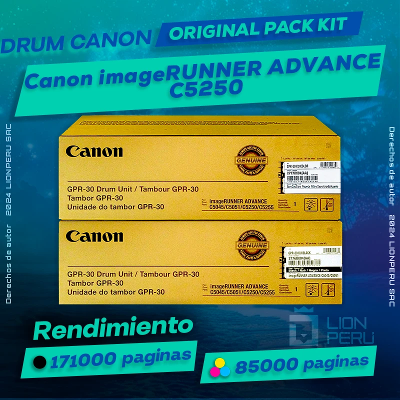 Drum Canon C5250 imageRUNNER ADVANCE Cartucho Original