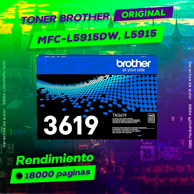 Toner Brother MFC-L5915DW, L5915 Cartucho Original negro, ofrece un rendimiento de Calidad a un super Precio, ingresa y consigue el tuyo… ¡¡YA!!