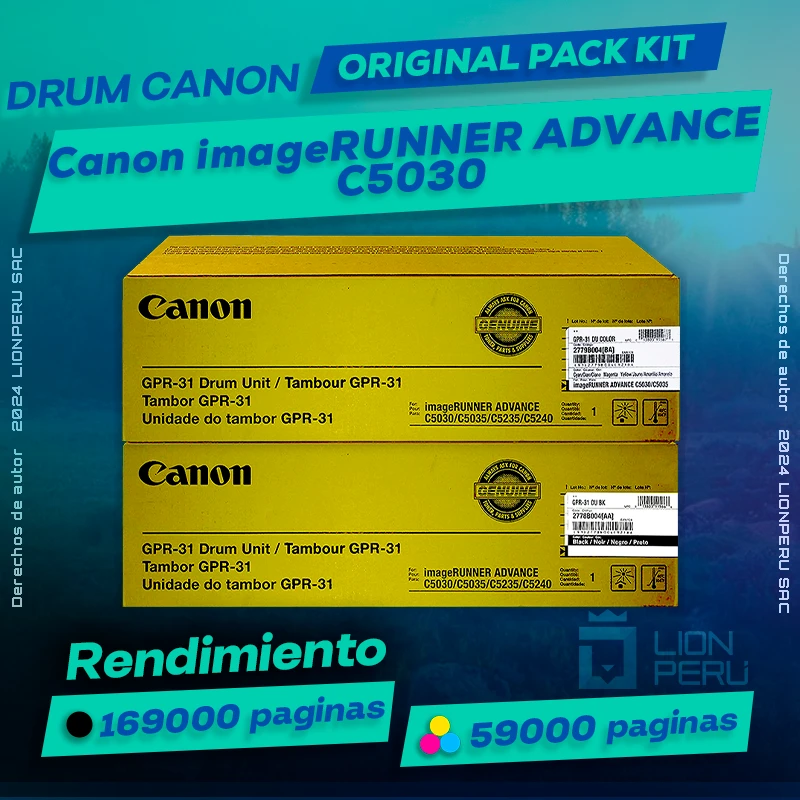 Drum Canon C5030 imageRUNNER ADVANCE Cartucho Original