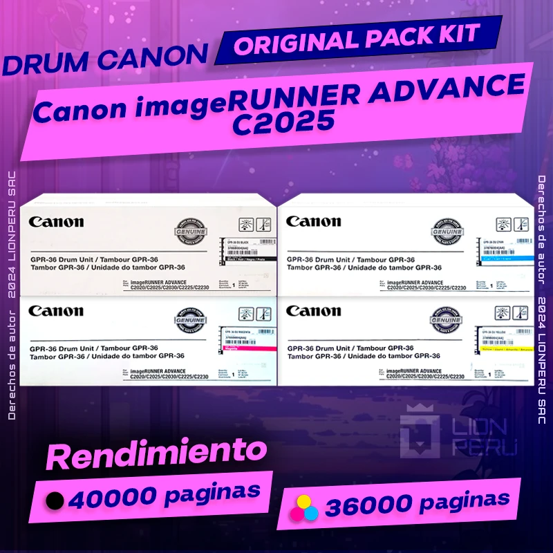 Drum Canon C2025 imageRUNNER ADVANCE Cartucho Original