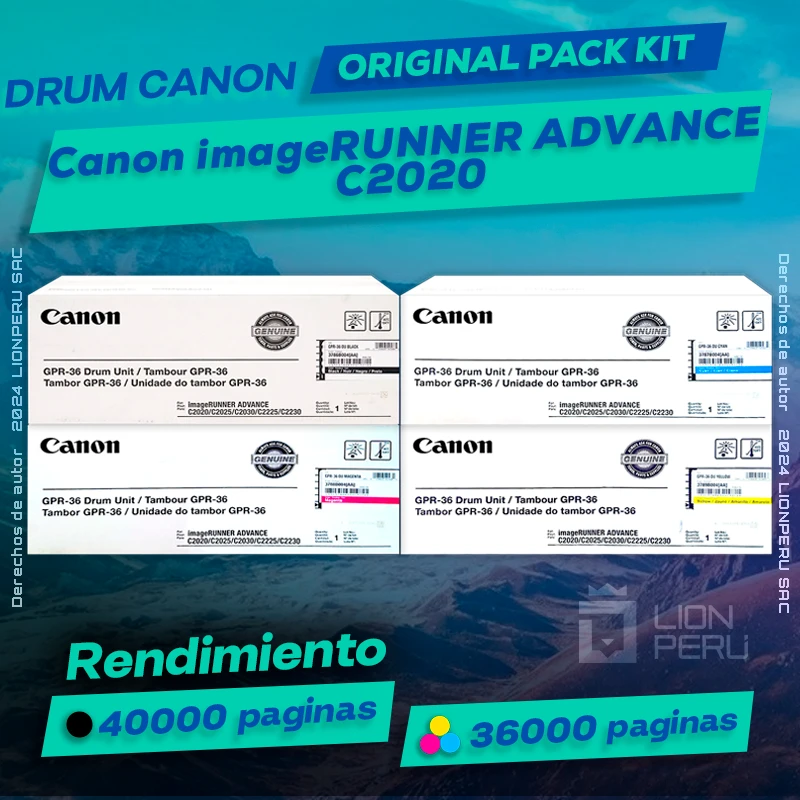 Drum Canon C2020 imageRUNNER ADVANCE Cartucho Original