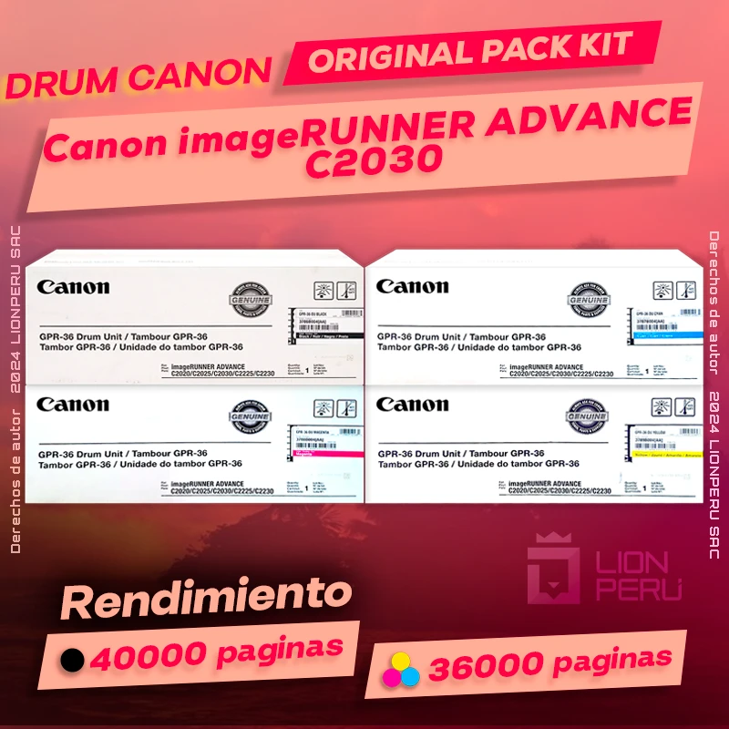 Drum Canon C2030 imageRUNNER ADVANCE Cartucho Original