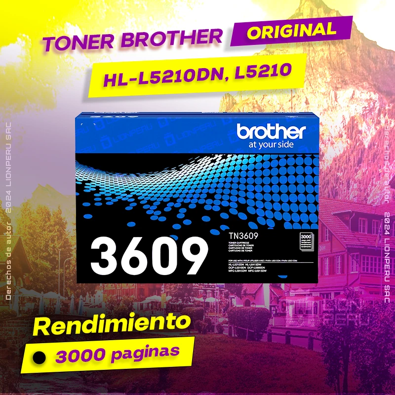 Toner Brother HL-L5210DN, L5210 Cartucho Original negro, ofrece un rendimiento de Calidad a un super Precio, consigue el tuyo… ¡¡YA!!