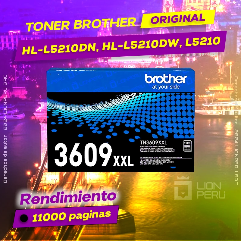 Toner Brother HL-L5210DN, HL-L5210DW, L5210 Cartucho Original negro, ofrece un rendimiento de Calidad a un super Precio, consigue el tuyo… ¡¡YA!!