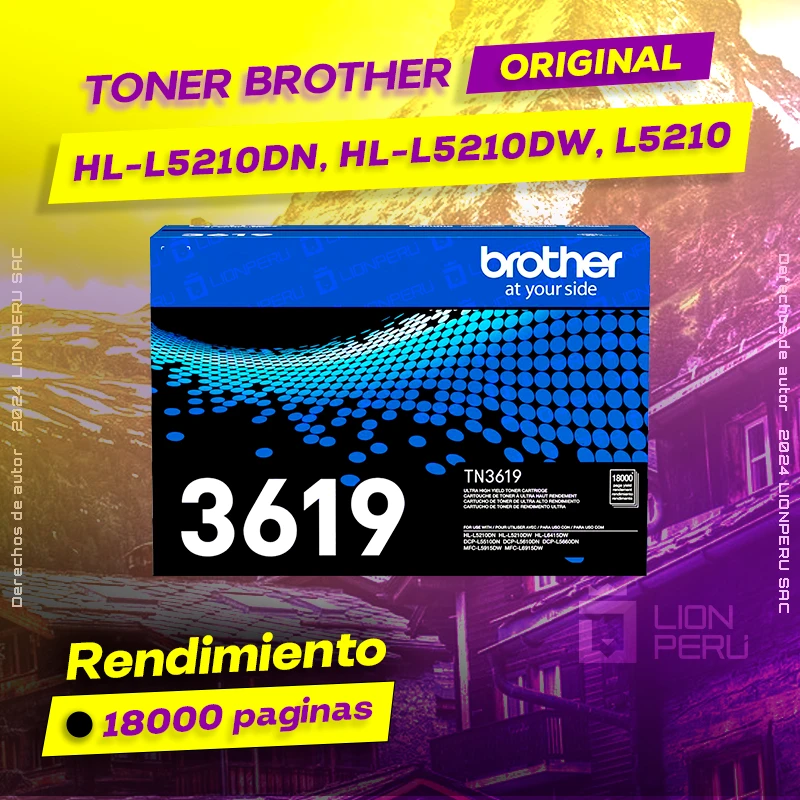 Toner Brother HL-L5210DN, HL-L5210DW, L5210 Cartucho Original negro, ofrece un rendimiento de Calidad a un super Precio, consigue el tuyo… ¡¡YA!!