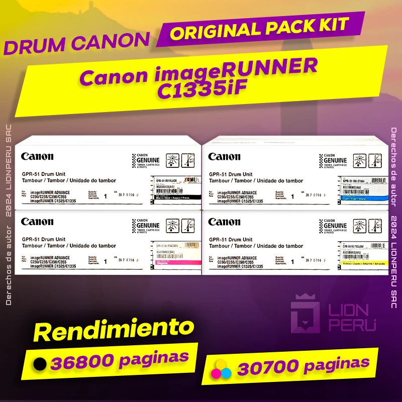 Drum Canon C1335iF imageRUNNER Cartucho Original
