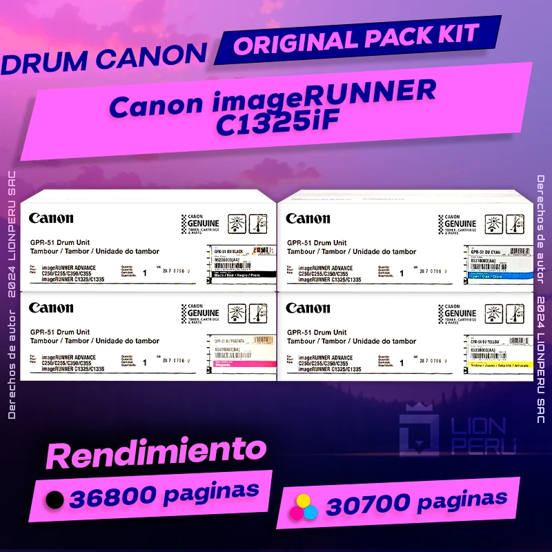 Drum Canon C1325iF imageRUNNER Cartucho Original