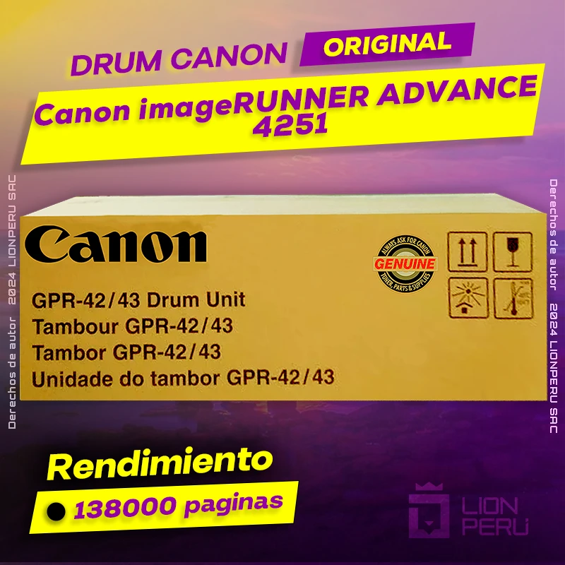 Drum Canon 4251 imageRUNNER ADVANCE Cartucho Original