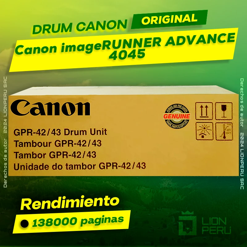 Drum Canon 4045 imageRUNNER ADVANCE Cartucho Original