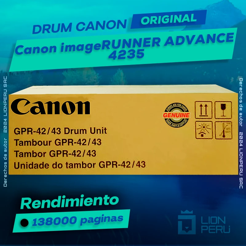 Drum Canon 4235 imageRUNNER ADVANCE Cartucho Original