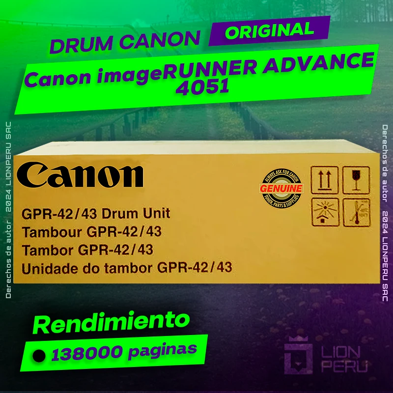 Drum Canon 4051 imageRUNNER ADVANCE Cartucho Original