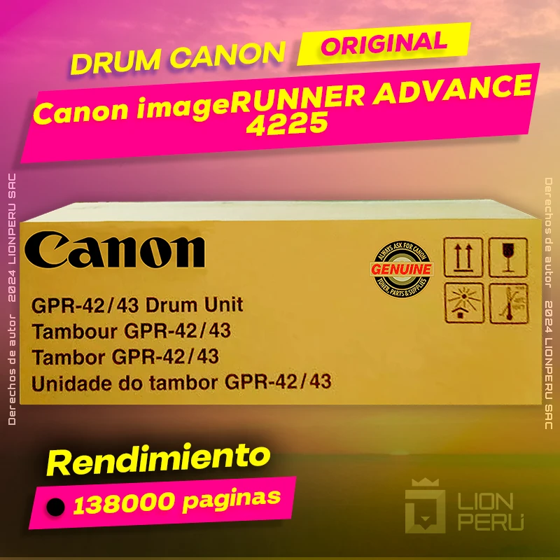 Drum Canon 4225 imageRUNNER ADVANCE Cartucho Original