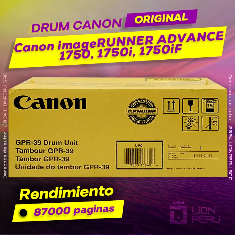 Drum Canon 1750, 1750i, 1750iF imageRUNNER ADVANCE Original